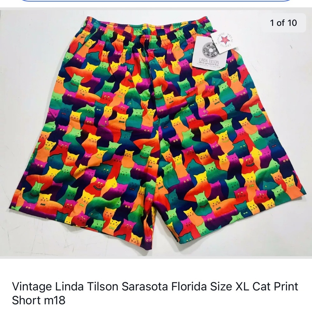 COPY - Vtg Linda Tilson Sarasota Florida Size XL Short